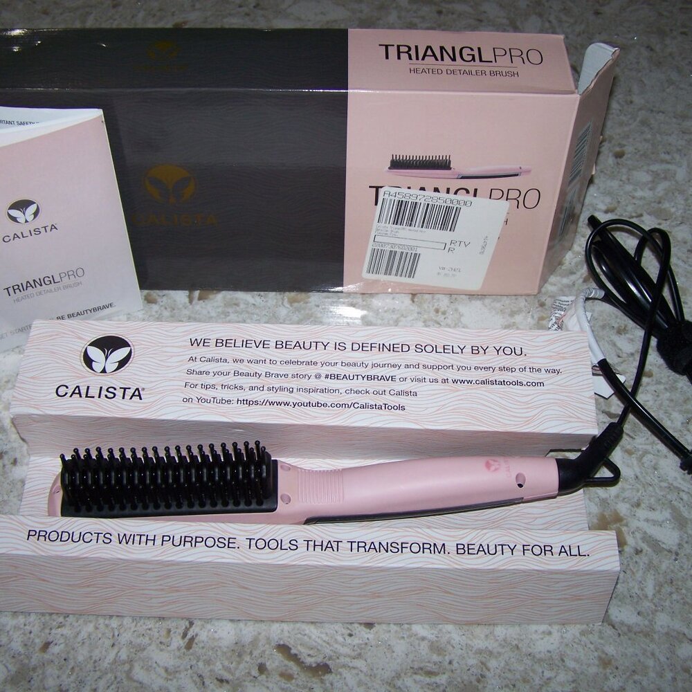 Calista TRIANG LPRO Pink Heated Detangler Brush